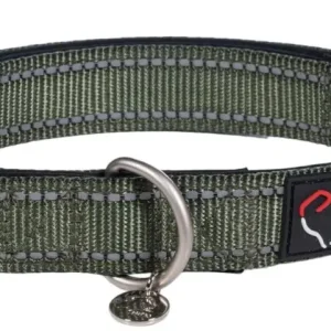Aktuell HKM Hundehalsband -Anam Cara- Nylon olive, S/M