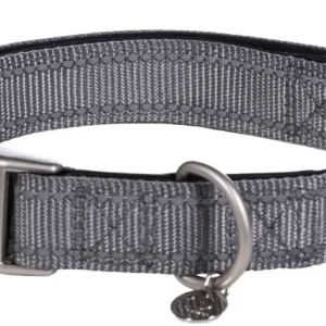 Bestseller HKM Hundehalsband -Anam Cara- Nylon steingrau, S/M