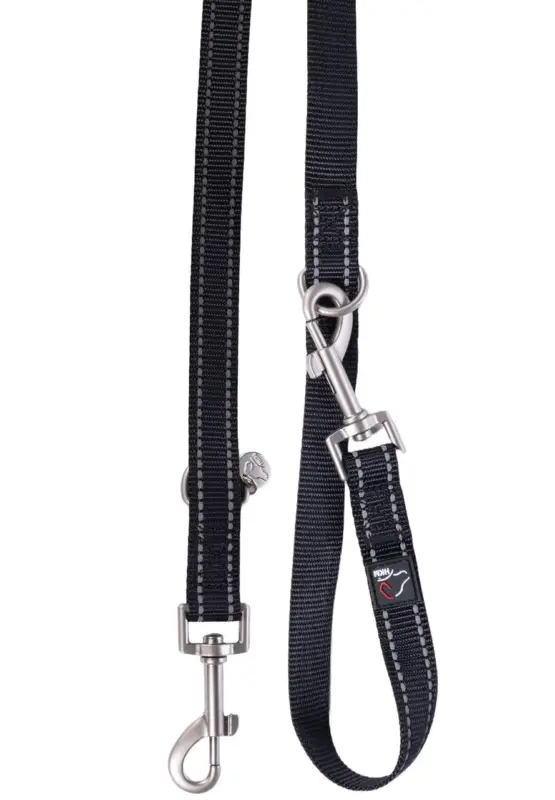 Bestseller HKM Hundetrainingsleine - Anam Cara- Nylon schwarz, S