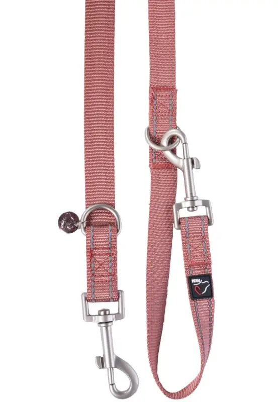 HKM Hundetrainingsleine - Anam Cara- Nylon terracotta, S Schneller Versand