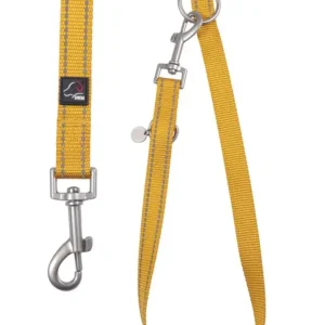 Abverkauf HKM Hundetrainingsleine - Anam Cara- Nylon goldgelb, L