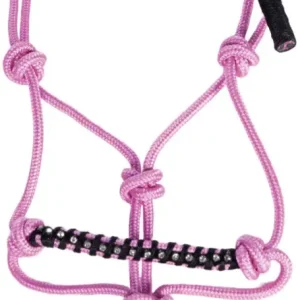 Begrenztes Angebot HKM Knotenhalfter -Hobby Horsing- rosa
