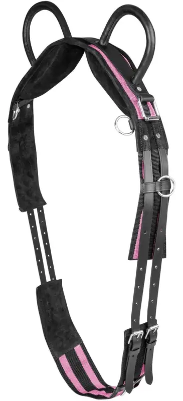 Billig Waldhausen Longiergurt mit zwei Handgriffen schwarz/rosa, SH