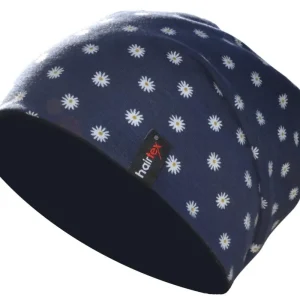 Neu hairtex STALL-Beanie Damen Blümchen, blau, One Size