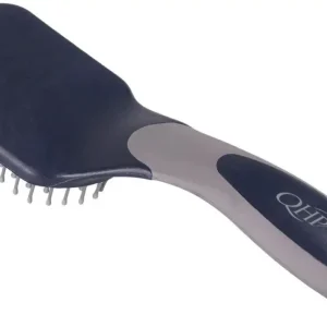 QHP Schweif- und Mähnenbürste navy/grau Solange Der Vorrat Reicht
