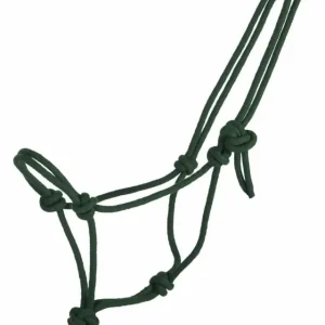 Mega-Angebot Q-Essentials Knotenhalfter Basic dunkelgrün, Pony