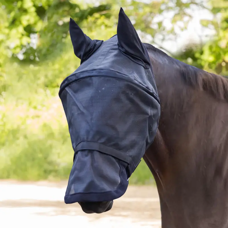 Waldhausen Fliegenmaske Premium Space schwarz, Pony Günstig