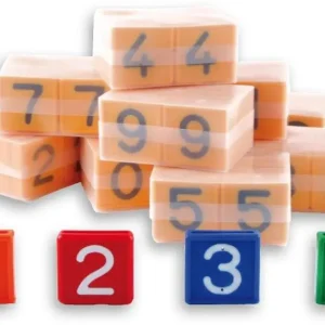 Preisreduziert Nummernblock 1-stellig, Kunststoff orange, 1