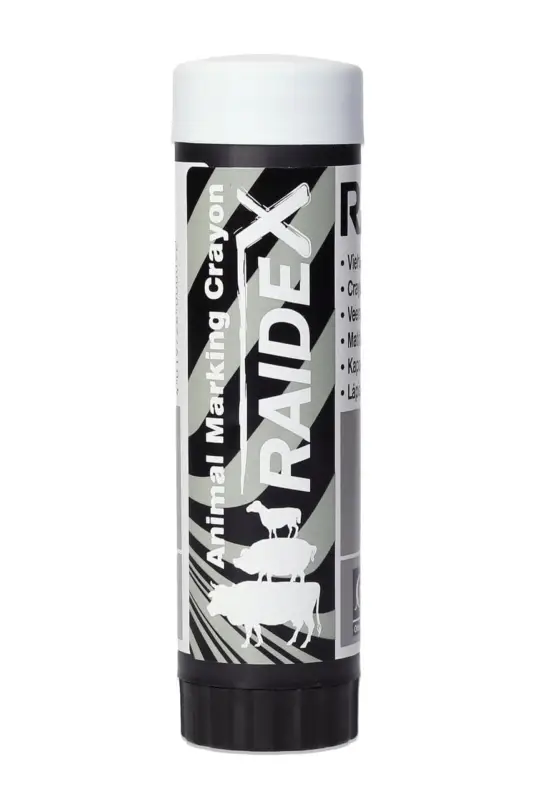 Letzte Chance Raidex Viehzeichenstift, farbig weiß