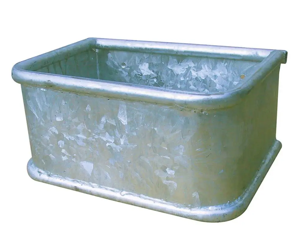 Neuheit Göbel Rechtecktrog Metall 35 Liter