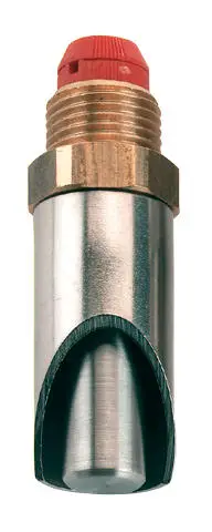 Neu Kerbl Beißnippel Edelstahl/Messinggewinde dick 1/2"-3/4" | 71 x 15mm
