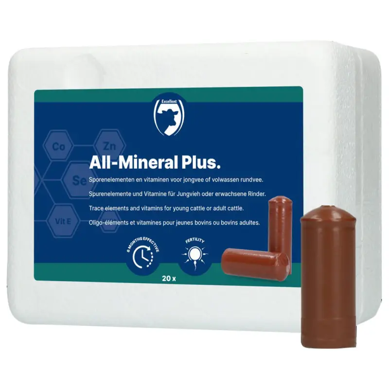 Ausverkauf Hofman Animal Care All-Mineral Plus - 20 Boli à 107 g