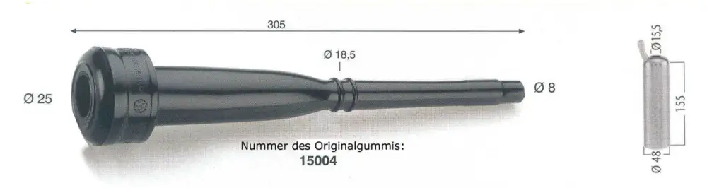 WAHL-Hausmarke Zitzengummi passt für SAC 15.004, lang Beliebt