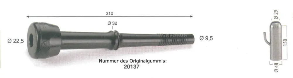 WAHL-Hausmarke Zitzengummi passt für FULLWOOD 20138 Direktkauf