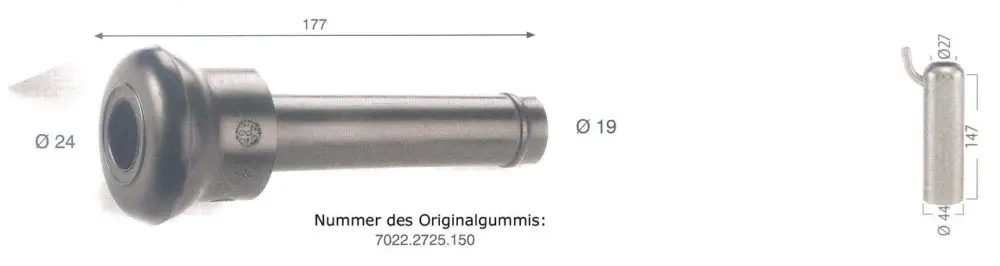 Zitzengummi WESTFALIA 0176S, original Nur Heute