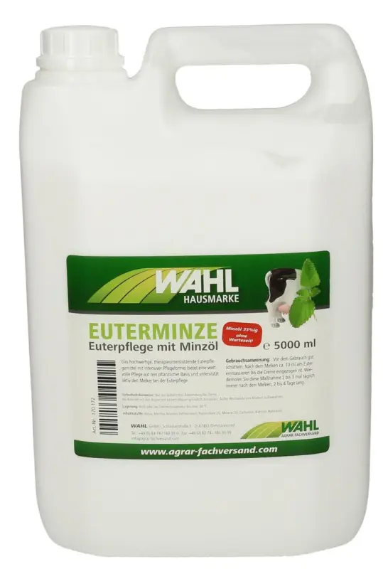 WAHL-Hausmarke Euterminze - versch. Größen 5000 ml - Kanister Aktuell