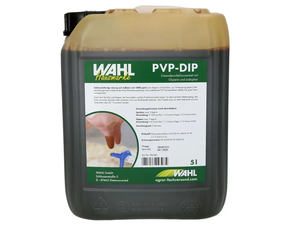 Garantierte Lieferung WAHL-Hausmarke Dippmittel PVP-Dip, - versch. Größen 5 Liter
