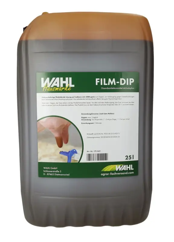 WAHL-Hausmarke FILM-Dip - Dippmittel - versch. Größen 25 Liter Preiswert