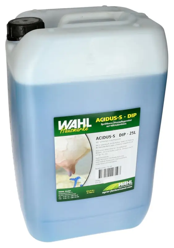 WAHL-Hausmarke Dippmittel - ACIDUS-S - versch. Größen 25 Liter Highlight