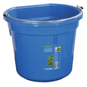 Markenware Kerbl Futter- und Wassereimer FlatBack blau