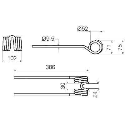 Zinken - Pöttinger - Ref.Nr. 436.145 Markenprodukt
