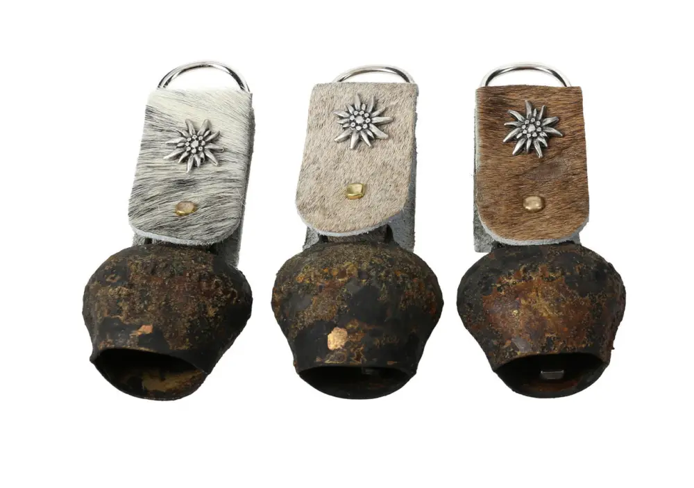 glockenschmiede STUBAI Souvenirschelle mit Fellband 3 cm Preis Gesenkt