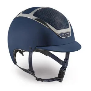 KASK Reithelm Dogma Chrome Light navy with silver, 61 cm Knallerangebot