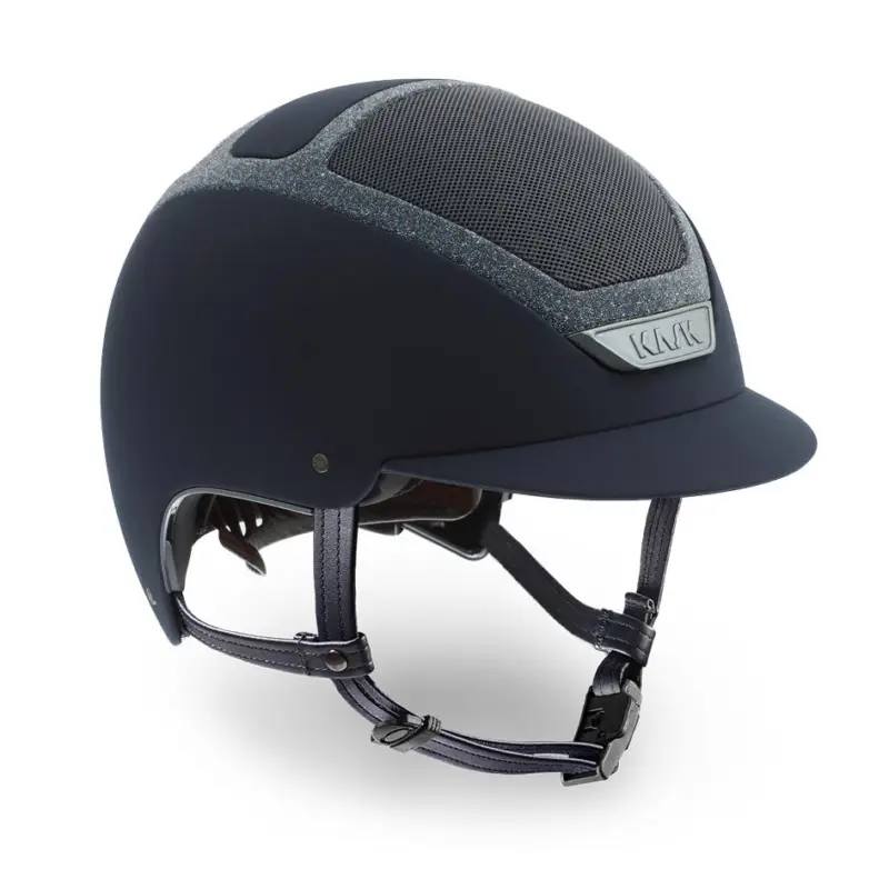 Highlight KASK Reithelm Dogma Chrome Swarovski navy, 55 cm