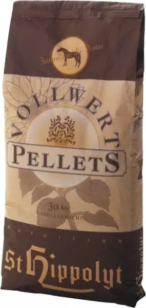 Rabatt St. Hippolyt Vollwert Pellets - Pferdefutter 25 kg