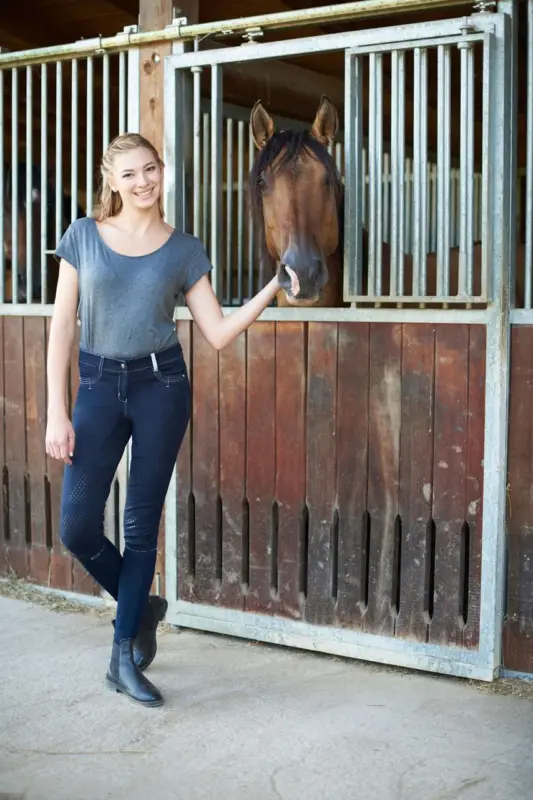 Covalliero Reithose Basic Plus Grip nachtblau, 176 Finale Aktion