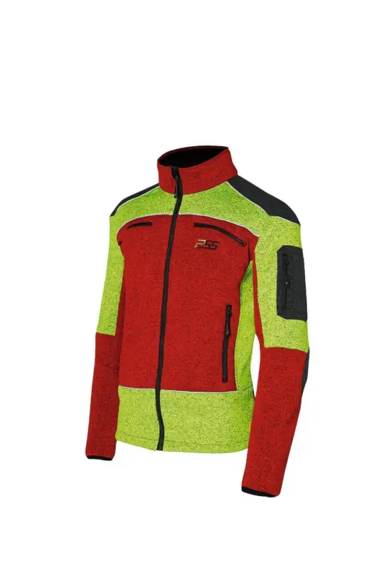 PSS X-treme Arctic Faserstrickjacke rot/gelb, S Schneller Versand