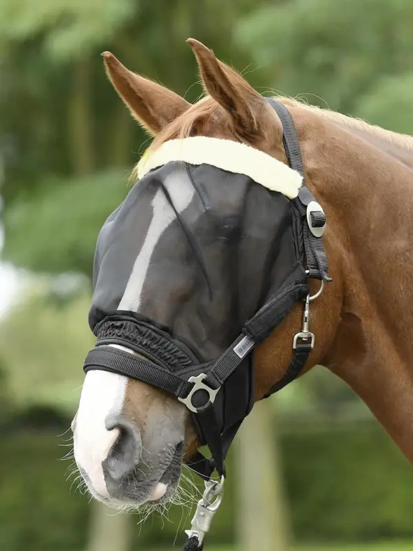 Zertifiziert Busse Fliegenmaske Combi schwarz, Pony