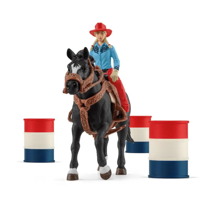Abverkauf Schleich Barrel racing mit Cowgirl