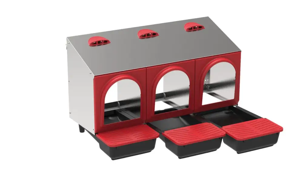 Saisonangebot Legenest mit 3 Nestkammern für Hühner