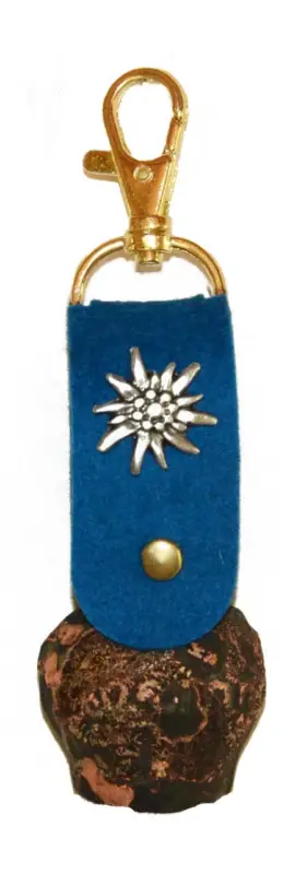 Schlüsselanhänger Souvenirschelle 20mm blau Top-Seller