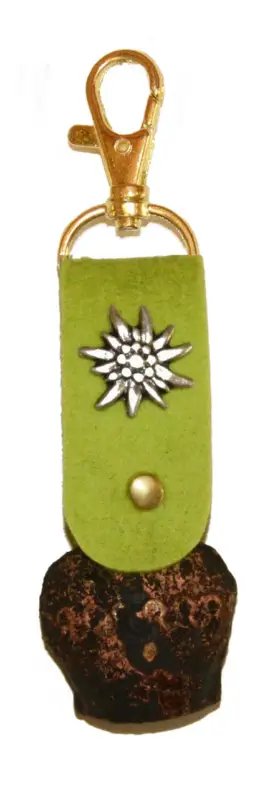 Schlüsselanhänger Souvenirschelle 20mm grün Saisonangebot