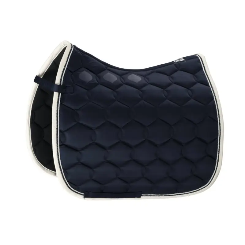 Neue Ware Eskadron Schabracke Glossy Wave Contrast nachtblau, Pony Dressur