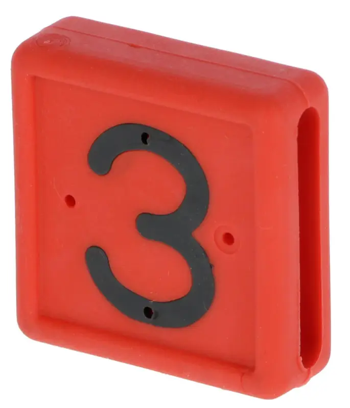 Jetzt Bestellen Fußbandnummer 1-stellig, 10er Pack rot, 3