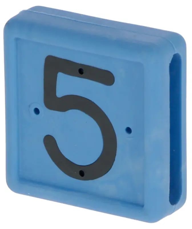 Fußbandnummer 1-stellig, 10er Pack blau, 5 Mega-Angebot