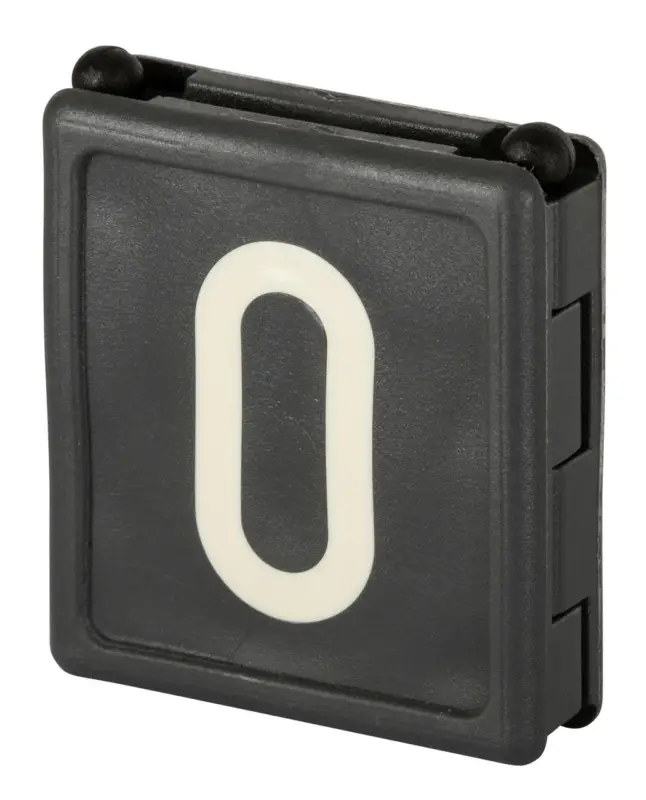 Nur Heute Kerbl Halsbandnummer DUO, 1-stellig, 6er Pack schwarz, 0