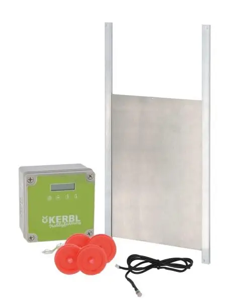 Letzte Chance Kerbl Automatische Hühnertür Komplett-Set Gr M