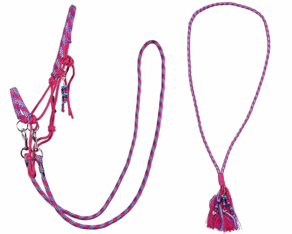 QHP Knotenhalfter Set Liberty pink, Shetty Sofort Bestellen