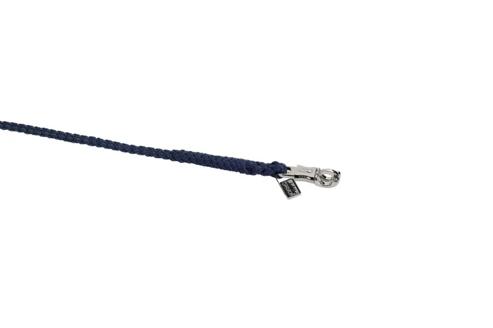 Ausverkauf Eskadron Führstrick mit Panikhaken silber nachtblau