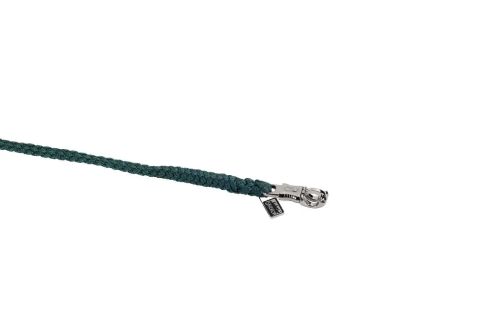 Billig Eskadron Führstrick mit Panikhaken silber racing green