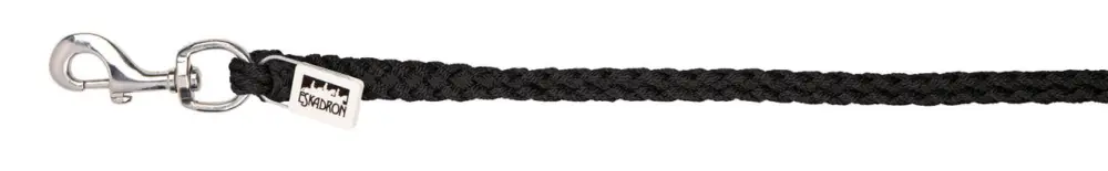 Neue Ware Eskadron Führstrick mit Karabiner silber schwarz