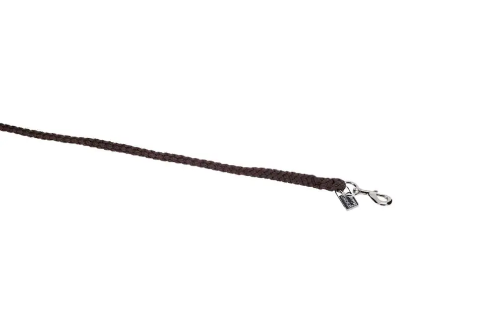 Eskadron Führstrick mit Karabiner silber dunkelbraun Sonderaktion