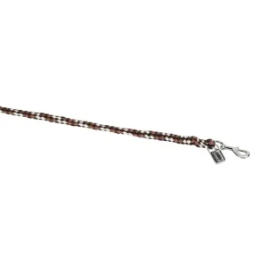 Eskadron Führstrick mit Karabiner silber hazelnut/creme/dunkelbraun Abverkauf