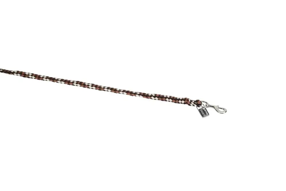 Eskadron Führstrick mit Karabiner silber hazelnut/creme/dunkelbraun Abverkauf