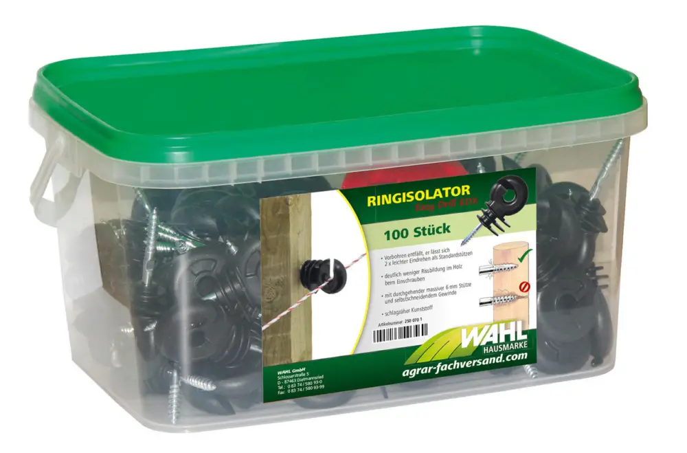 WAHL-FENCE Easy Drill Ringisolator EDX - 100 in Box Markenprodukt