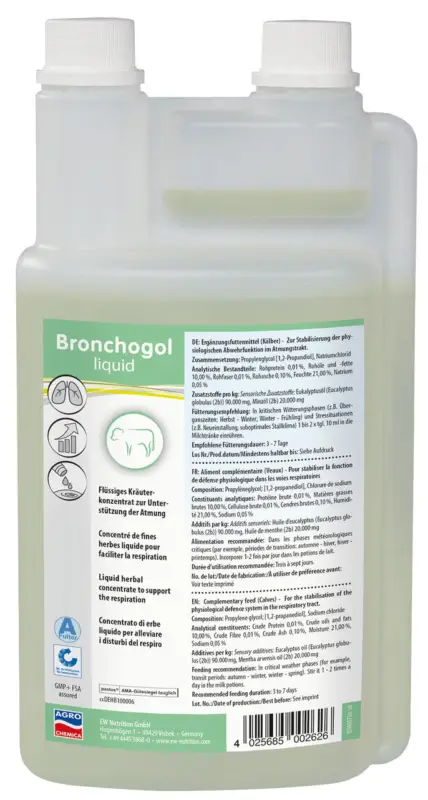 Agrochemica Bronchogol Liquid - 1000 ml Neue Ware
